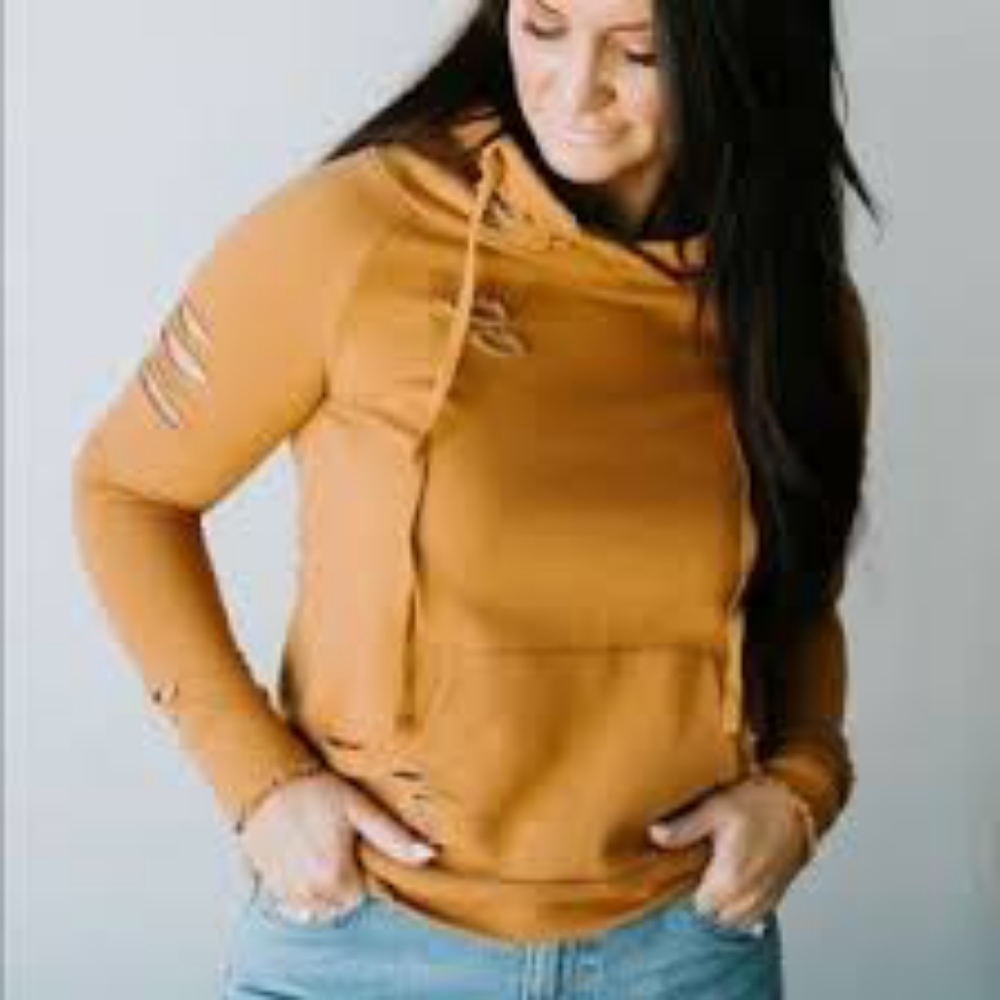 Chelsea Deboer Distressed Hoodie